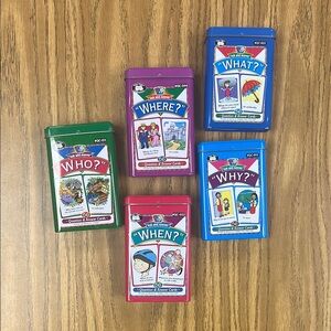 Educational Question & Answer Card Set for Kids - Multicolor